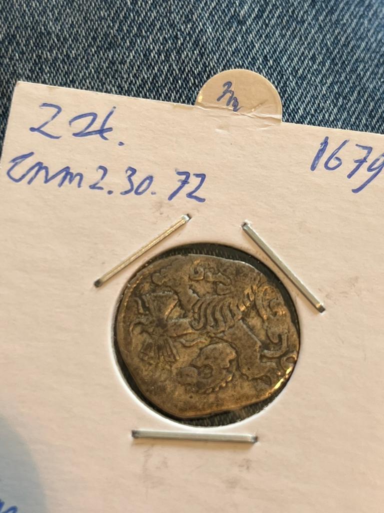 Kampen dubbele stuiver 1679, Postzegels en Munten, Munten | Nederland, Vóór koninkrijk, Zilver, Losse munt, Overige waardes