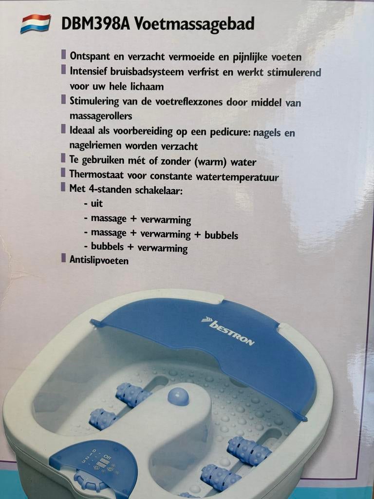 Bestron Voetmassagebad DBM398A - Ontspanning voor uw voeten, Ophalen of Verzenden, Gebruikt, Overige typen