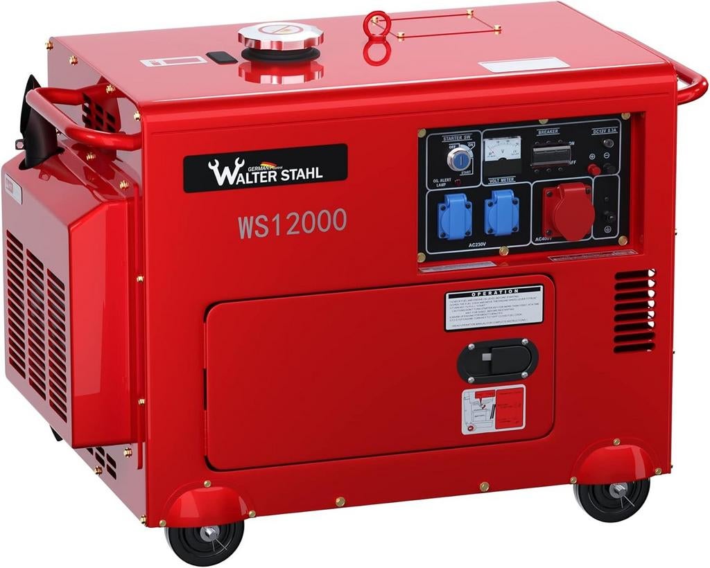 Nieuwe Walter Stahl WS12000 Diesel Generator 4.8kW, Ophalen, Nieuw