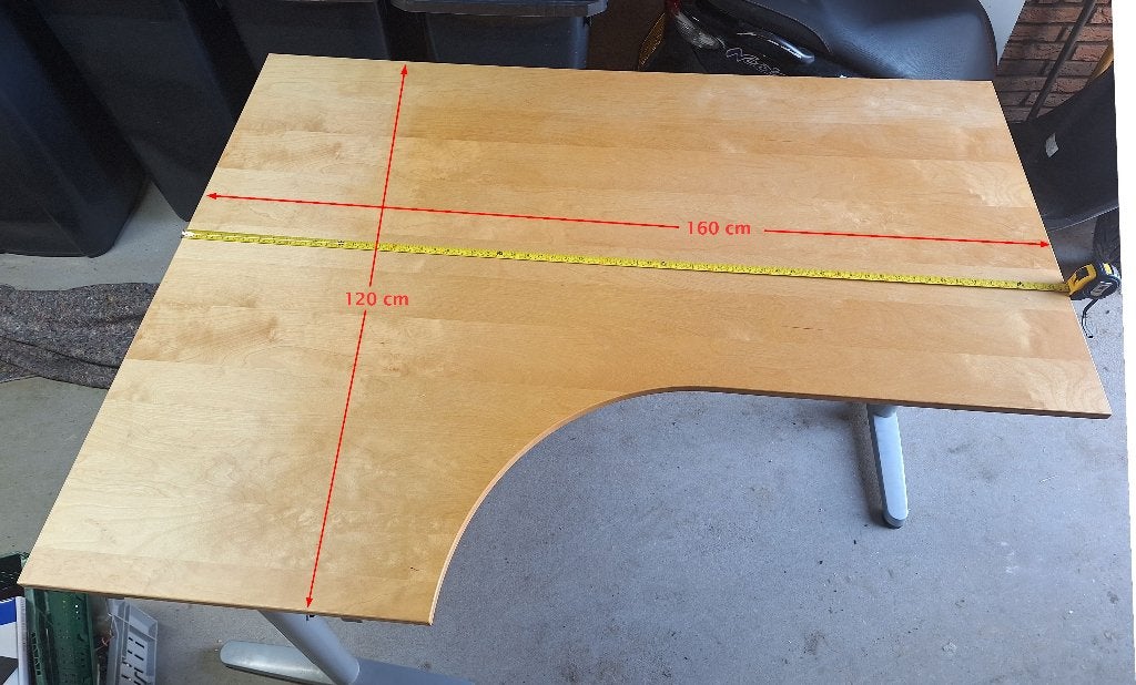 Ikea Galant hoekbureau  160*120 cm, Ophalen, 160 cm, 120 cm, Zo goed als nieuw