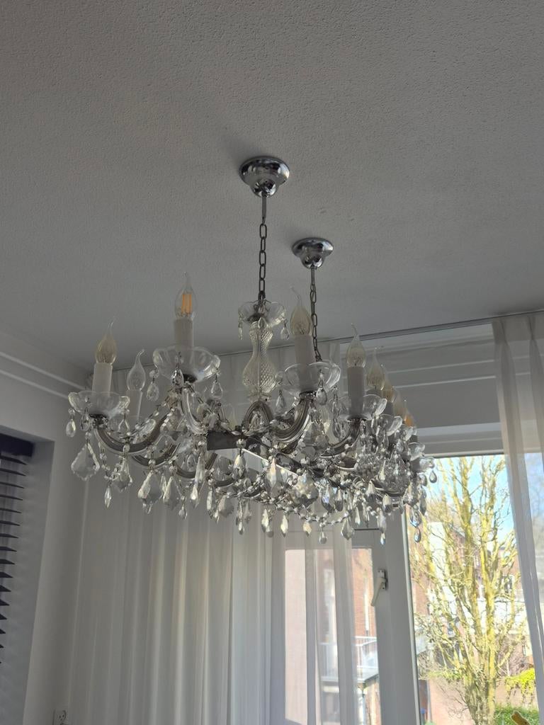 2x kroonluchters te koop, Huis en Inrichting, Lampen | Kroonluchters, Ophalen of Verzenden