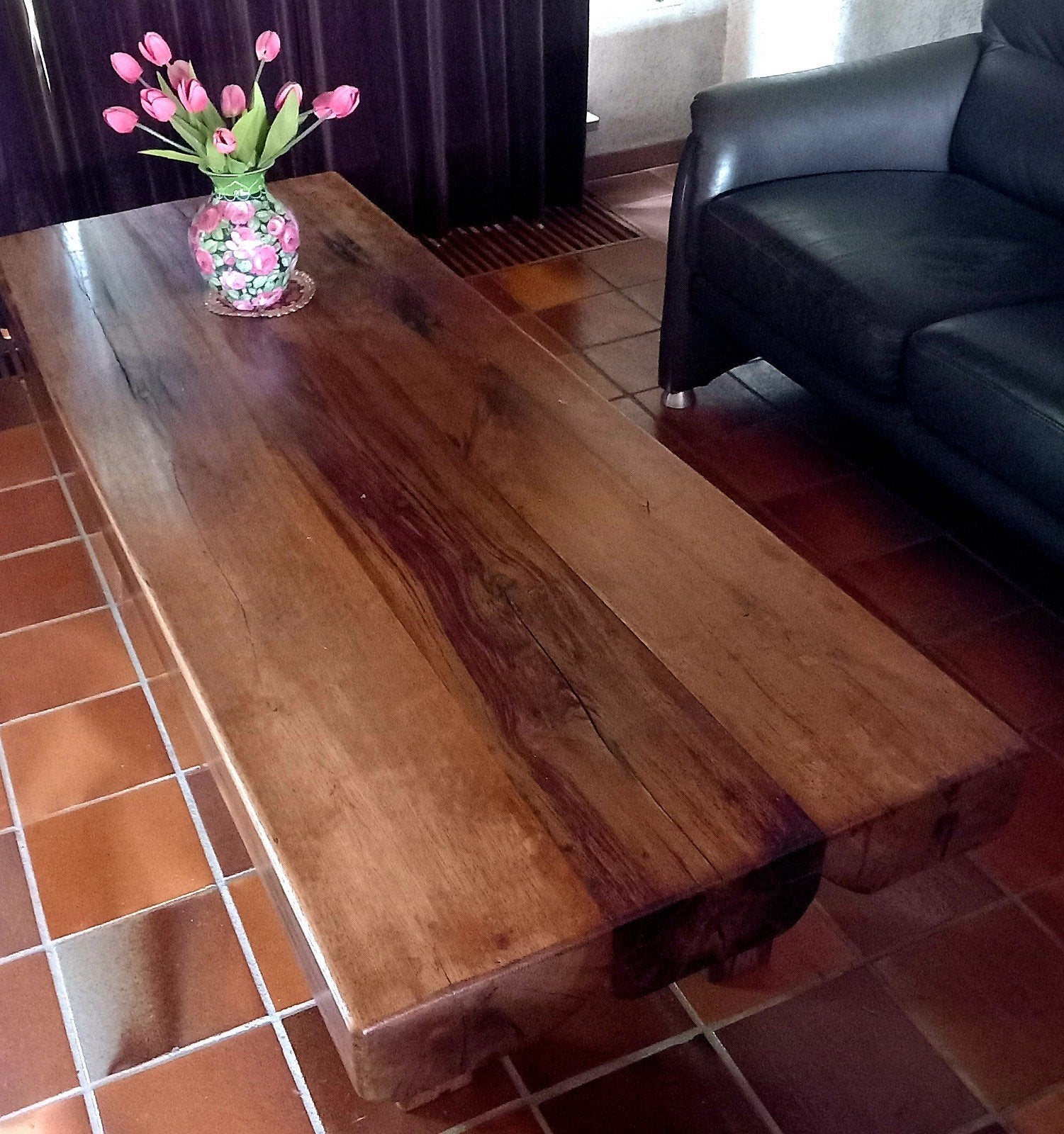 Bielzen salontafel, L 175cm; Br 66cm; H 46cm, bruin, Ophalen, Bruin