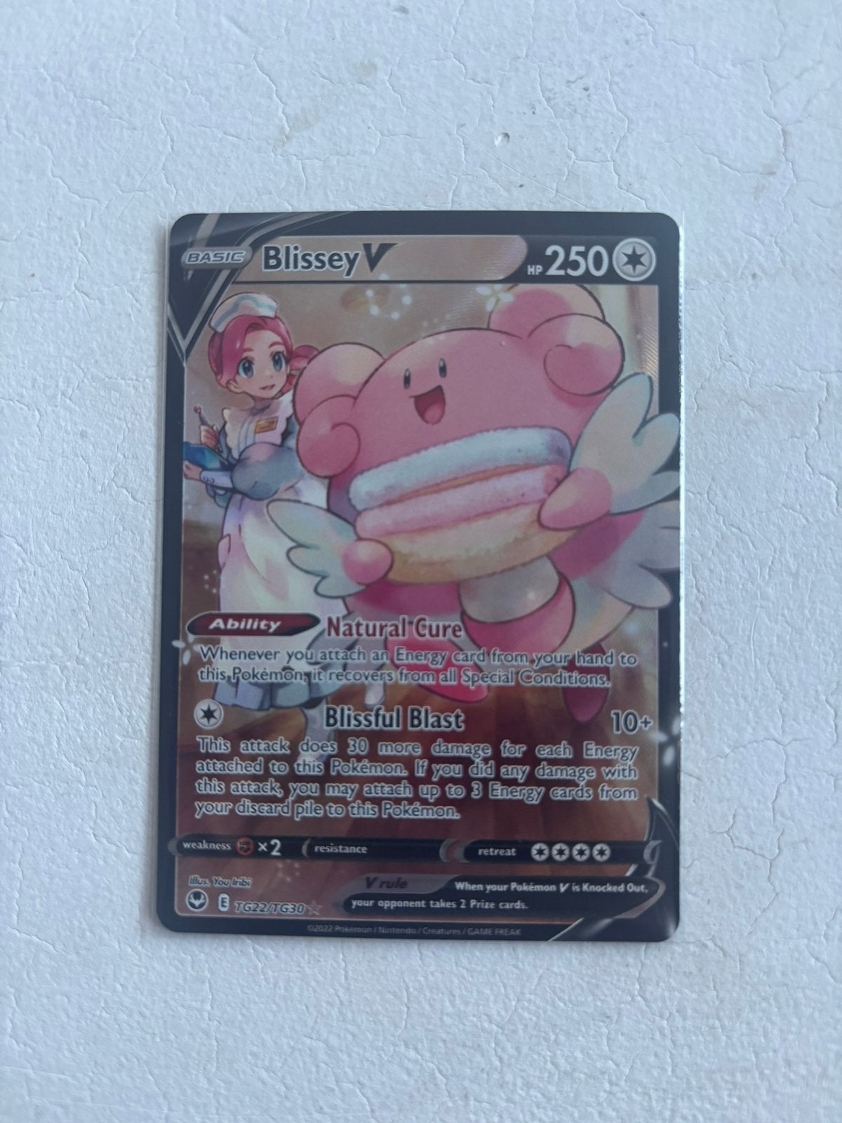 Blissey V - Silver Tempest TG22/TG30, Hobby en Vrije tijd, Verzamelkaartspellen | Pokémon, Ophalen of Verzenden, Zo goed als nieuw