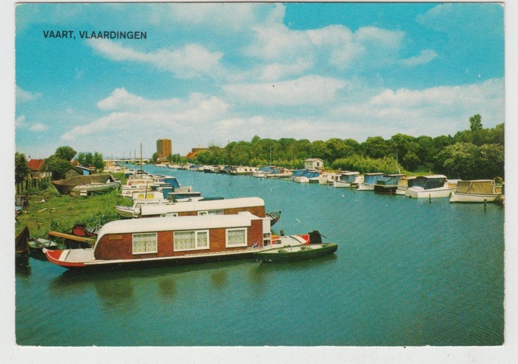 Vlaardingen Vaart Boten Gelopen 1976, Ophalen of Verzenden, Voor 1920, Zuid-Holland