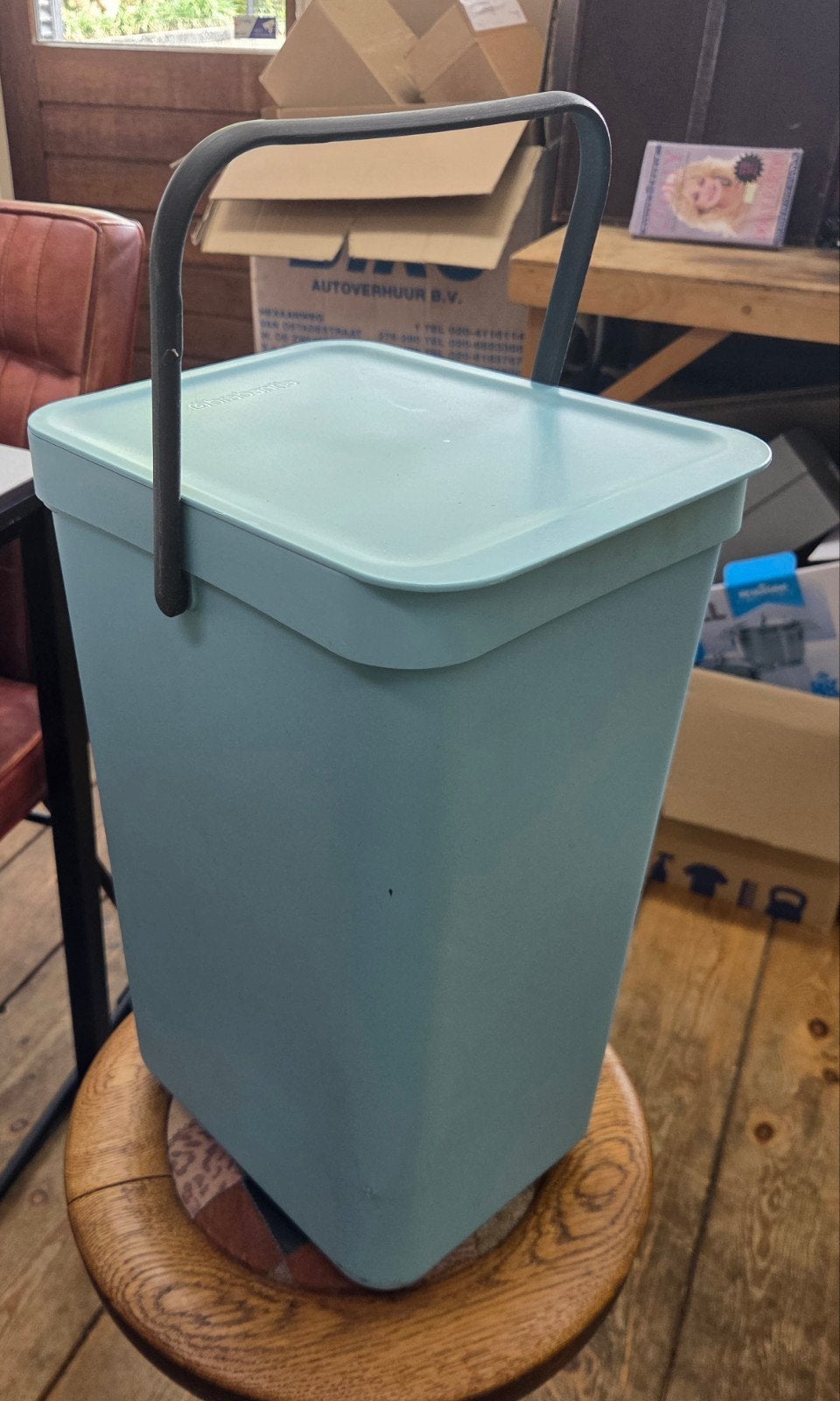 Brabantia Sort & Go afvalemmer - Mintgroen, Gebruikt, Overige typen, Ophalen of Verzenden, Rechthoekig
