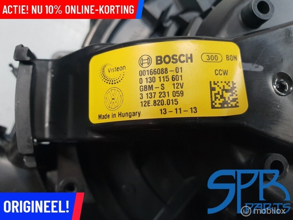 Kachelmotor VW UP! 12E820015 5Q0907521D KACHEL MOTOR CITIGO, Auto-onderdelen, Gebruikt, Volkswagen, Ophalen of Verzenden, Volkswagen