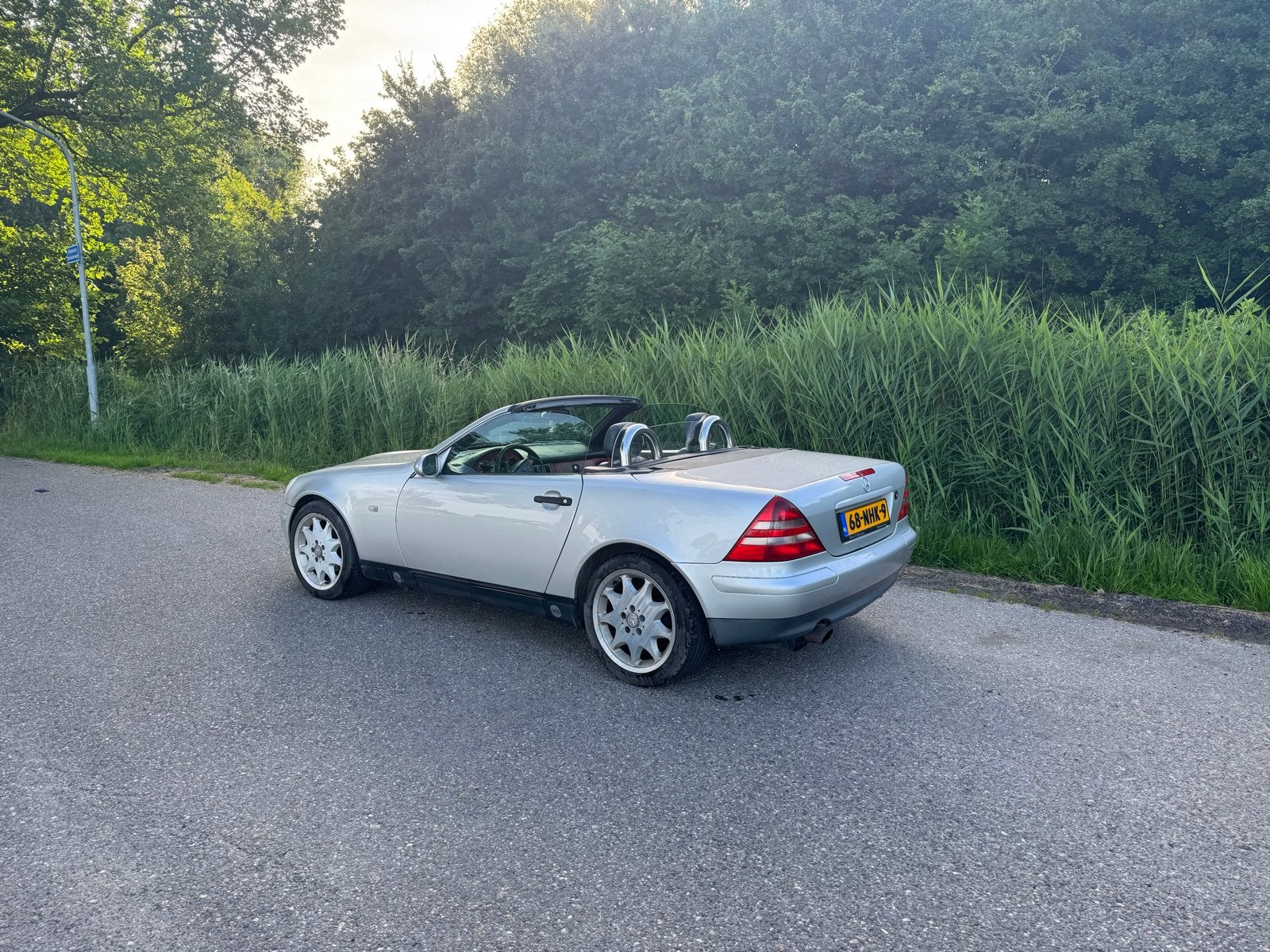 Mercedes-Benz SLK 2.0 Slk200 Roadster 1996 Grijs, Auto's, Mercedes-Benz, Particulier, SLK, Benzine, Cabriolet, Handgeschakeld