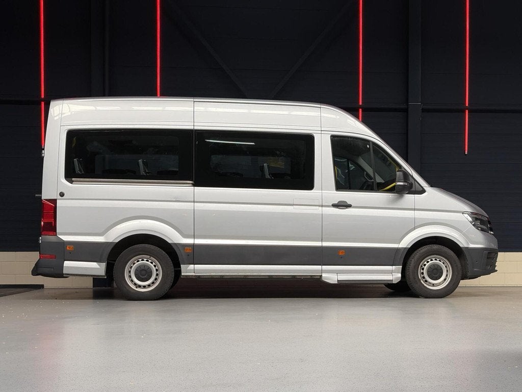 Volkswagen e-Crafter L3H3 |ROLSTOEL|9-PERS.|CAM.|CRUISE|STOE, Gebruikt, Zwart, Automatische klimaatregeling, Volkswagen