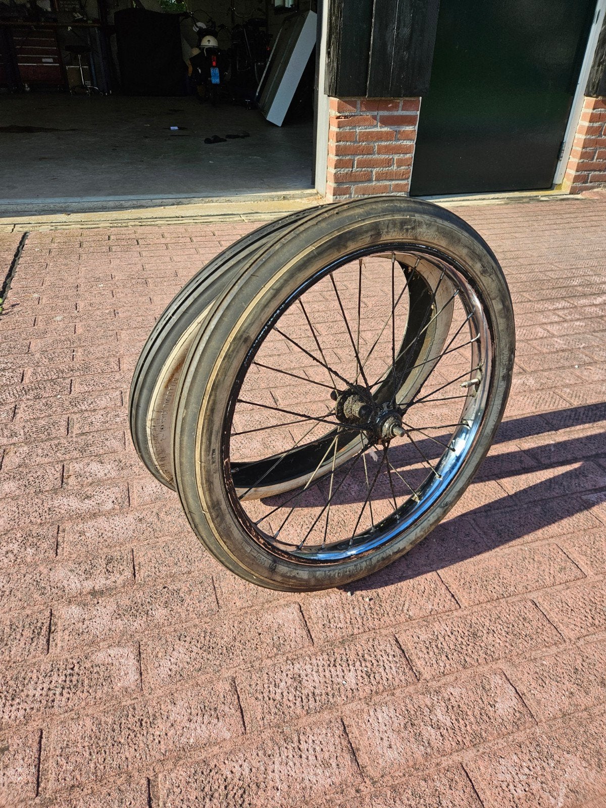 2 Solex banden met velg - 12 inch kleine wielen, Fietsen en Brommers, Ophalen, Zo goed als nieuw