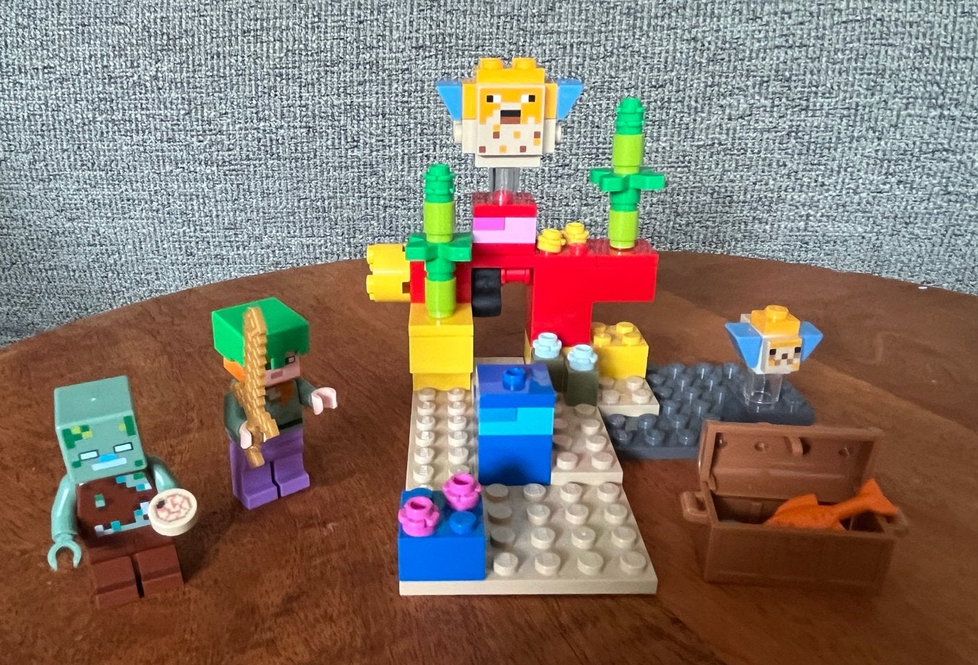 Lego Minecraft 21164 Het Koraalrif - Complete set, Minecraft, Lego, Ophalen of Verzenden, Zo goed als nieuw