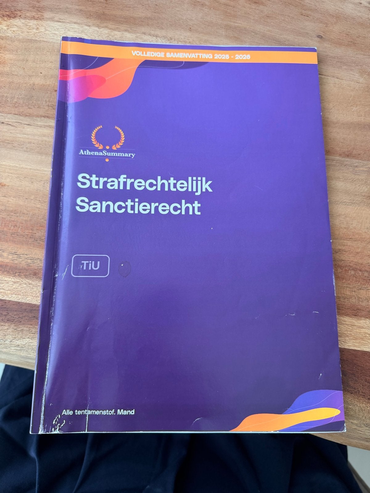 AthenaSummary Strafrechtelijk Sanctierecht 2025-2026, Boeken, Ophalen of Verzenden, Gamma, Gelezen, WO