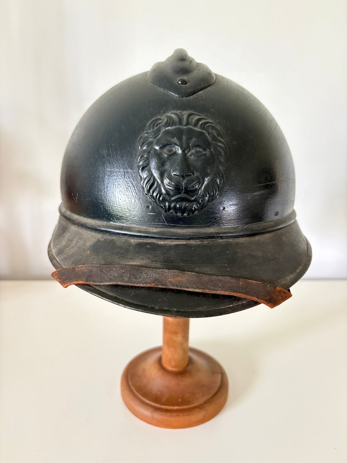 WW1 Adrian-helm van de Belgische Rijkswacht, Ophalen of Verzenden, Landmacht, Overige gebieden, Helm of Baret