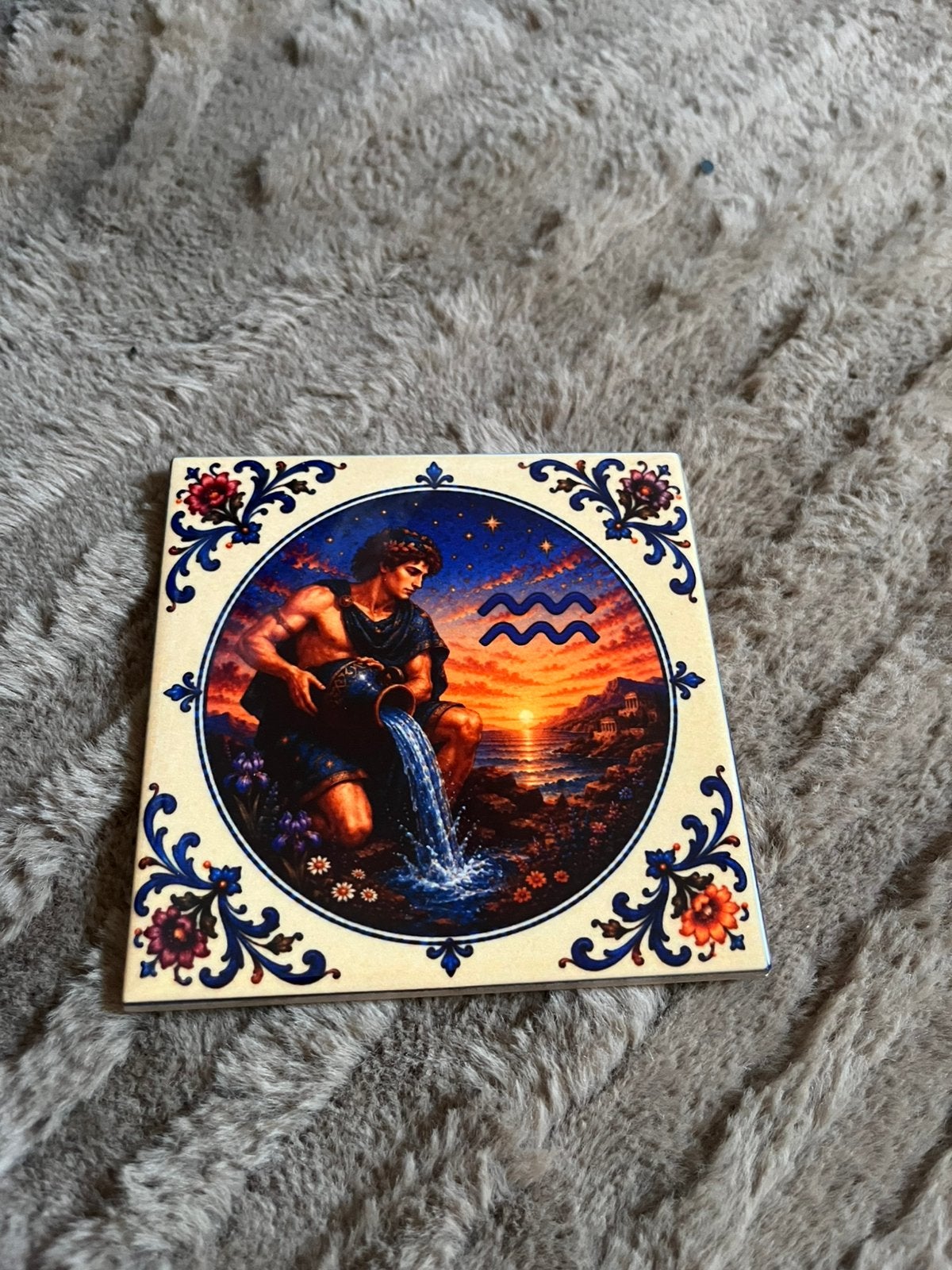 Tegeltje sterrenbeeld waterman, Ophalen of Verzenden, Nieuw