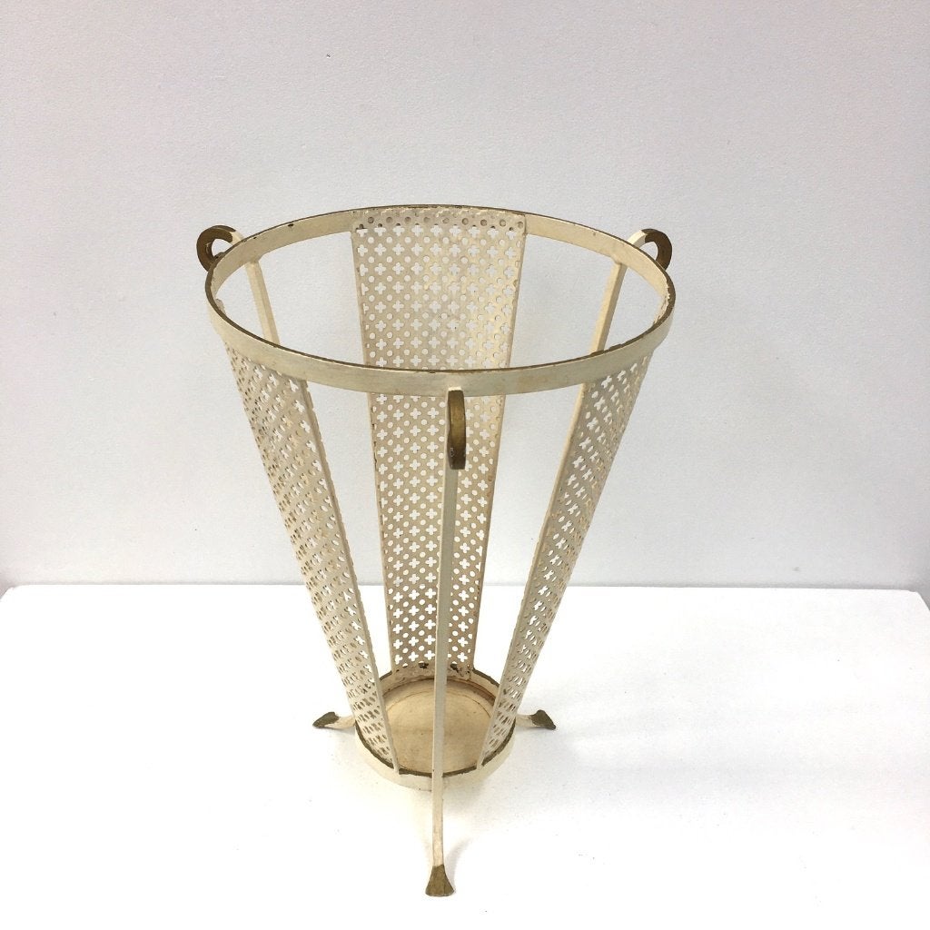 vintage paraplubak in de stijl van Mathieu Mategot, ca 1960, Ophalen, Gebruikt, Metaal