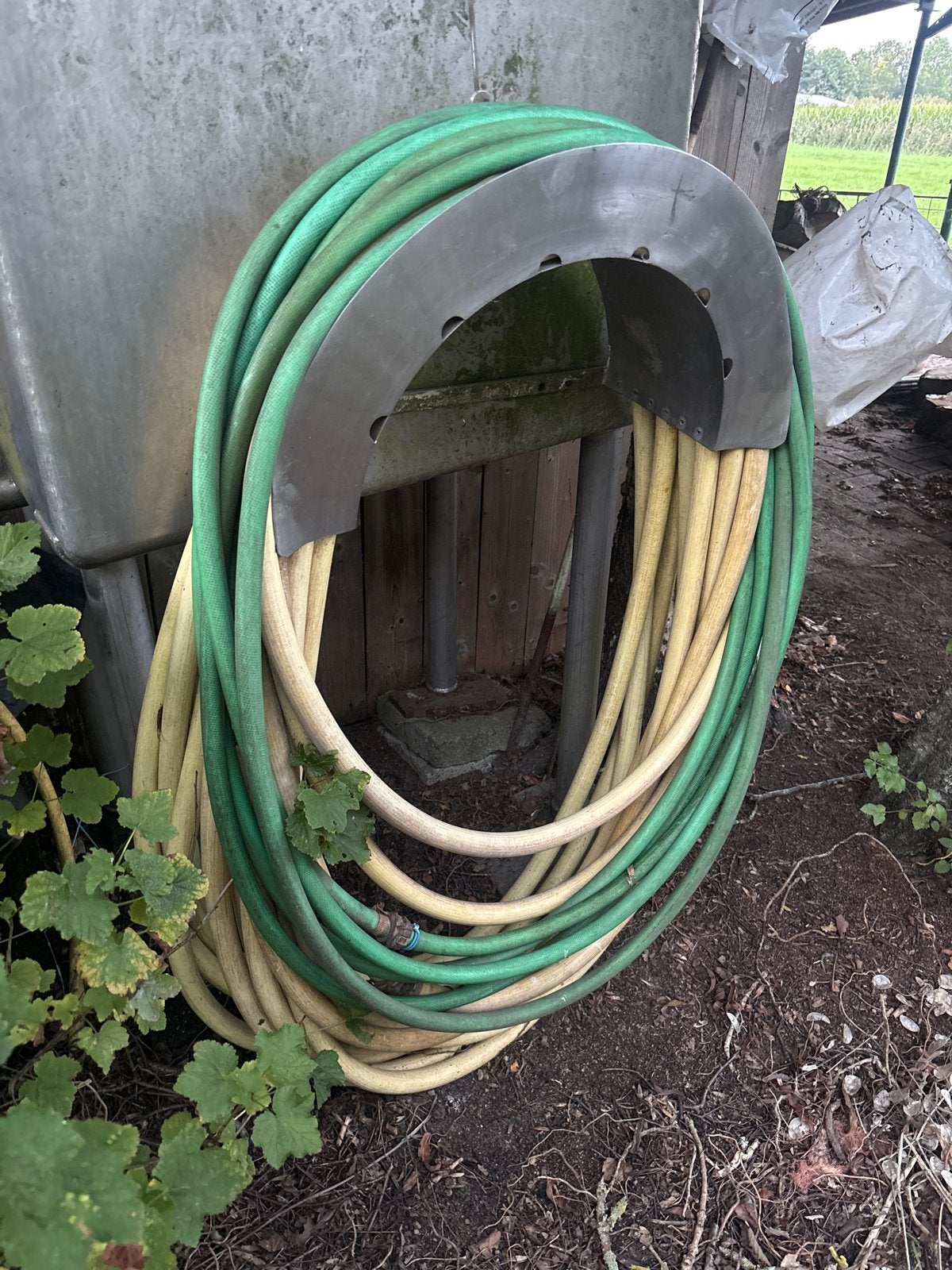 Tuinslang met haspel - Gebruikt, Tuin en Terras, Ophalen, Gebruikt, Tuinslanghaspel