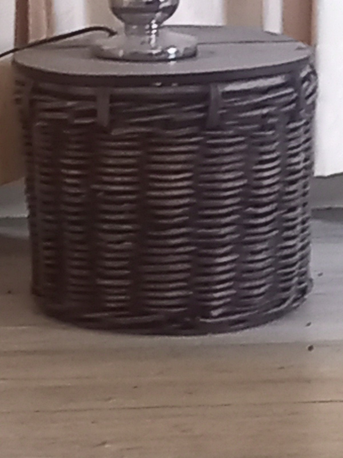 Rieten mand - Decoratieve opberger, Gebruikt, Mand, Rond, Ophalen of Verzenden