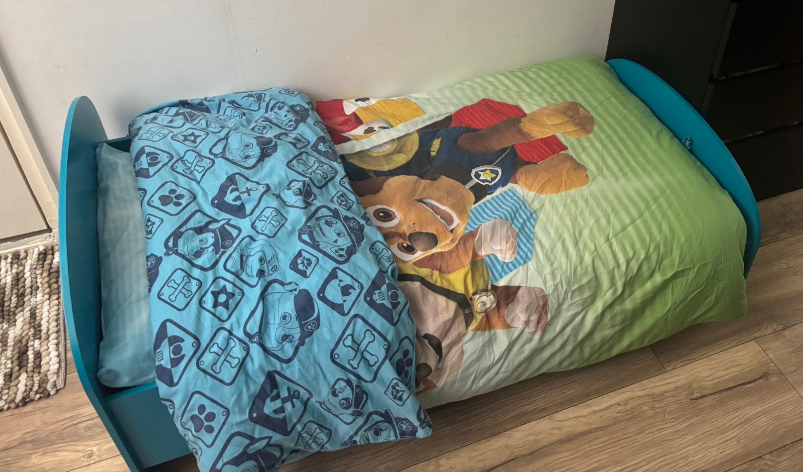 Paw patrol bed, 70 tot 85 cm, Zo goed als nieuw, Matras, 140 tot 160 cm
