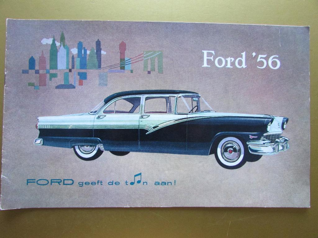 1956 Ford brochure, Nederlands, Ophalen of Verzenden, Zo goed als nieuw, Ford