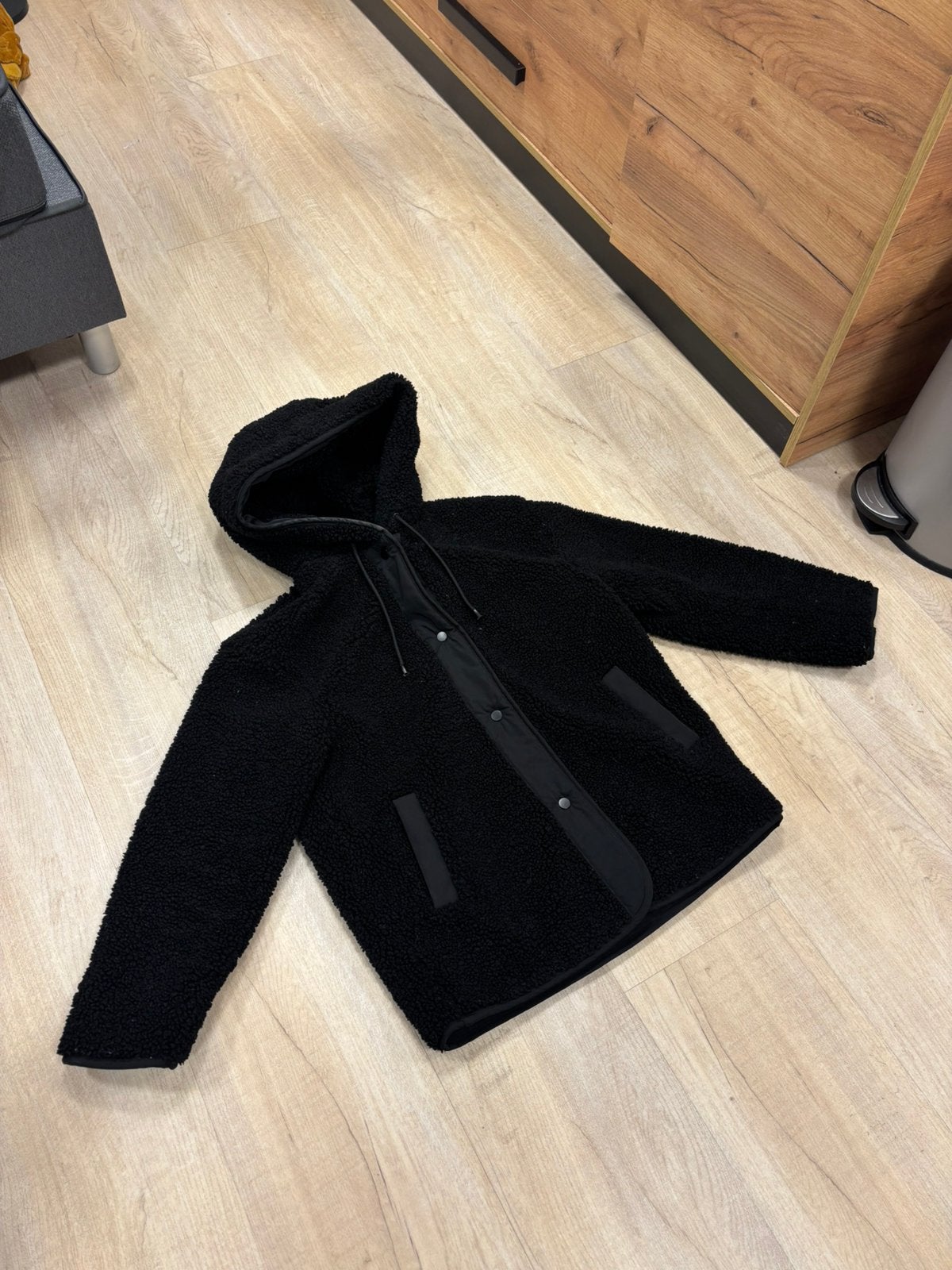 Teddy jas stradivarius maat S, Ophalen of Verzenden, Nieuw, Maat 36 (S), Zwart