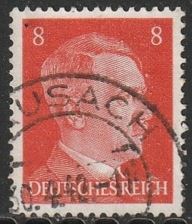 Rijk 1941 786 Hitler 8p, Gest, Ophalen of Verzenden, Overige periodes, Gestempeld
