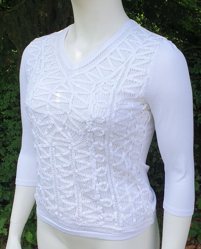 Gerry Weber mooie witte trui 40 M | stretch, Kleding | Dames, Truien en Vesten, Maat 38/40 (M), Verzenden, Wit, Zo goed als nieuw