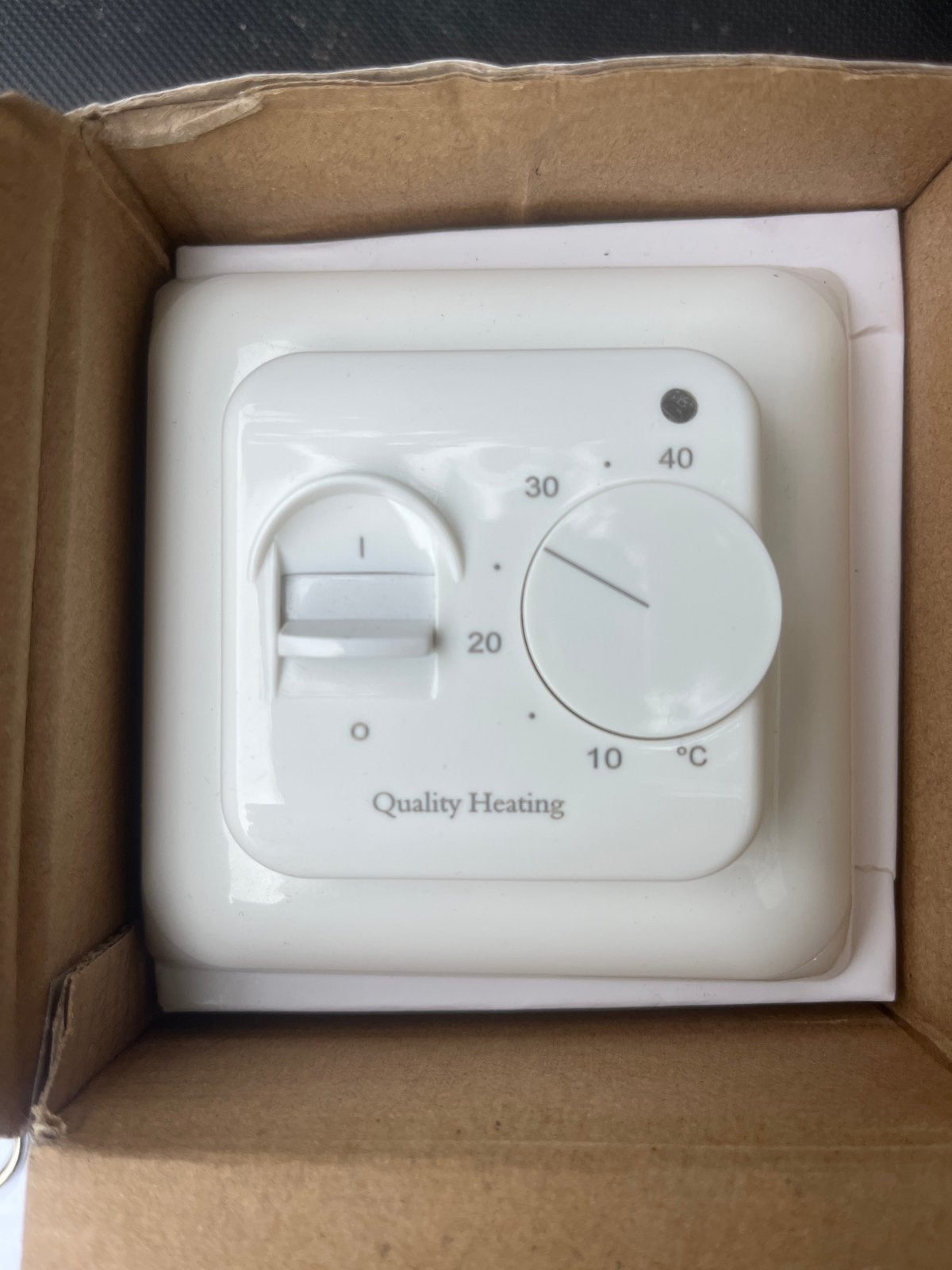 Quality Heating Analoge Inbouwthermostaat Vloerverwarming, Doe-het-zelf en Verbouw, Thermostaten, Ophalen of Verzenden, Nieuw