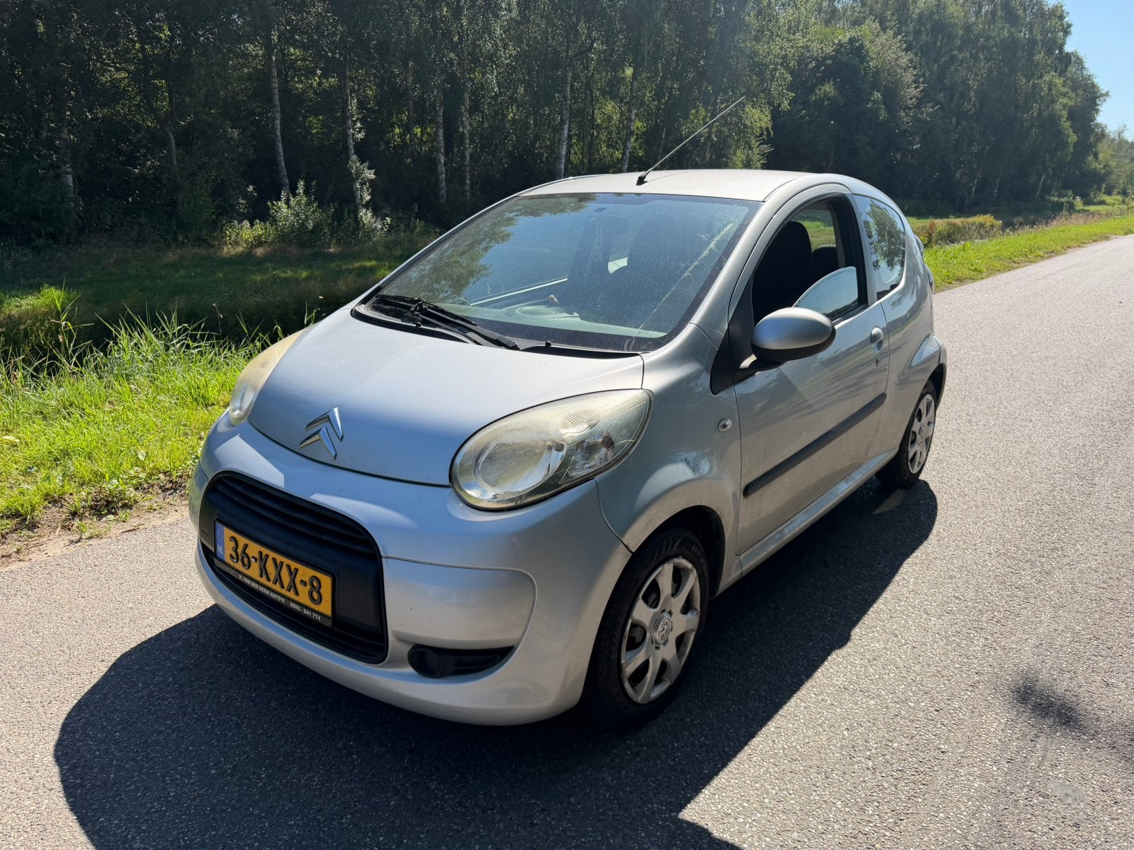 Citroën C1 1.0 3-DRS 2009 Grijs fietsendrager, Voorwielaandrijving, 4 stoelen, C1, 68 pk