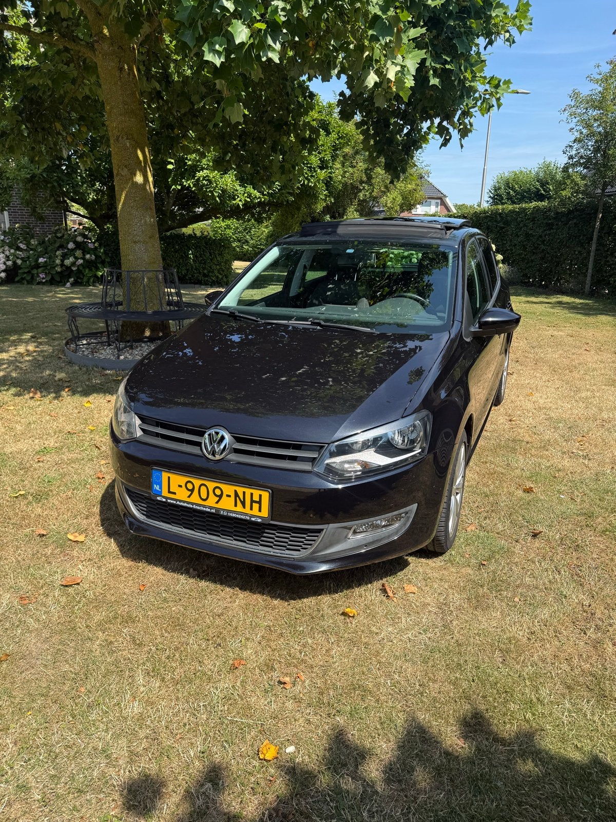 Volkswagen Polo 1.4 16V FSI 63KW 2011 Zwart, Auto's, Volkswagen, Voorwielaandrijving, Stof, 40 €/maand, Zwart