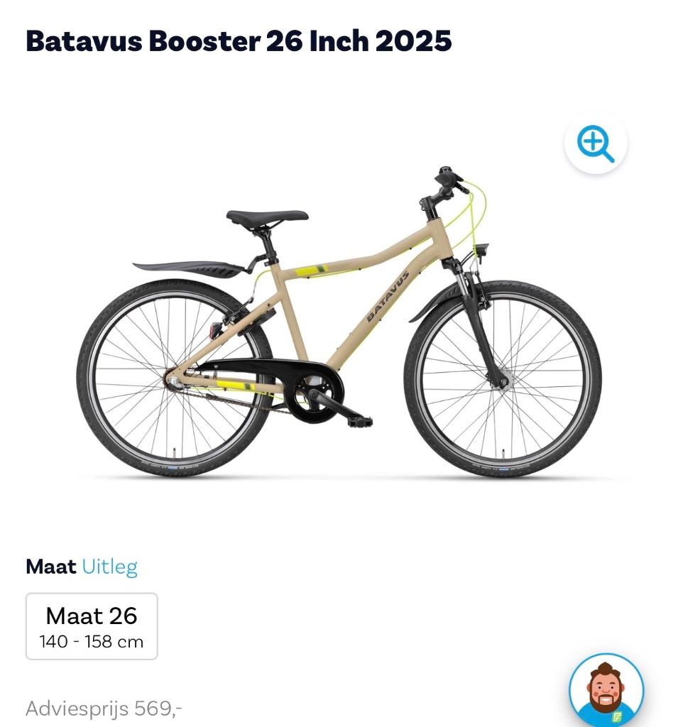 Kinderfiets mountainbike Batavus 26inch, Fietsen en Brommers, Fietsen | Kinderfietsjes, Ophalen, Zo goed als nieuw, 20 inch of meer