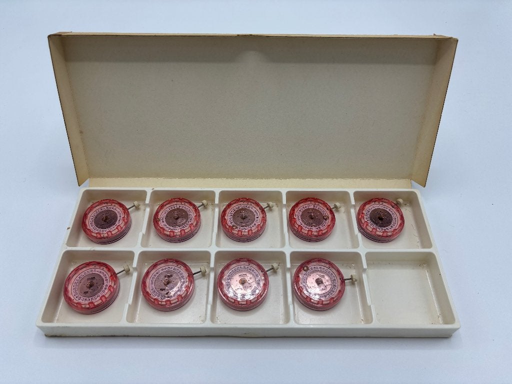 9x NOS BFG Baumgartner Cal. 628 Automatische Uurwerken, Overige merken, Staal, Polshorloge, 1960 of later