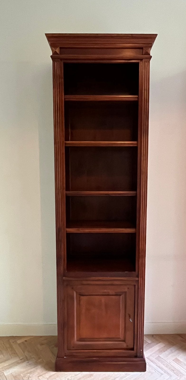 Klassieke boekenkast kersenhout – Rofra Home – 244x74x45, Ophalen, 200 cm of meer, 50 tot 100 cm, Zo goed als nieuw