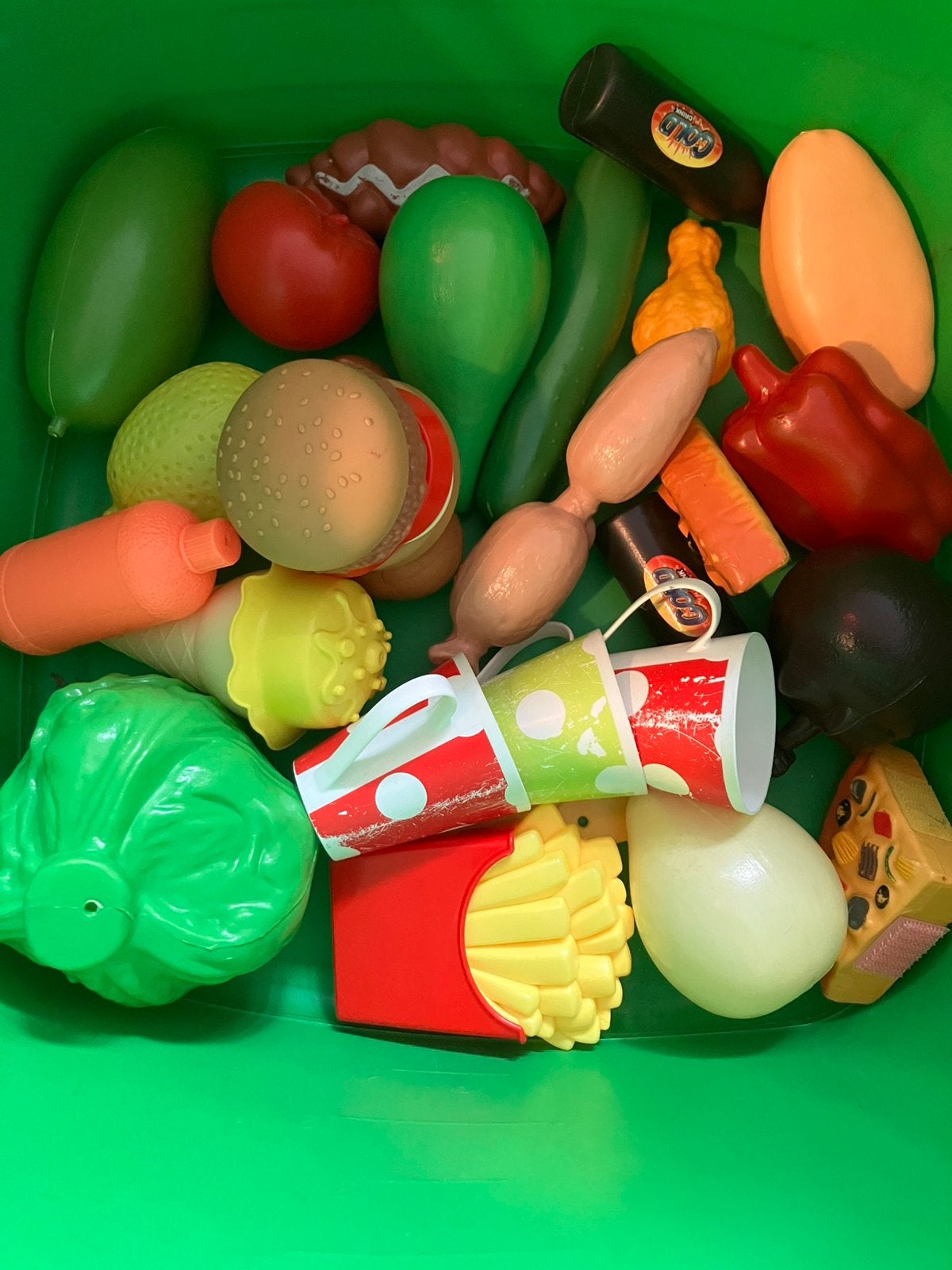Diverse groenten fruit ed voor kinderkeukentje, Ophalen of Verzenden, Gebruikt, Kunststof