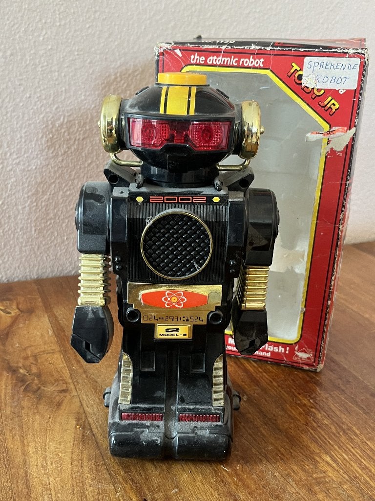 Vintage robot met originele doos, Antiek en Kunst, Antiek | Speelgoed, Ophalen of Verzenden