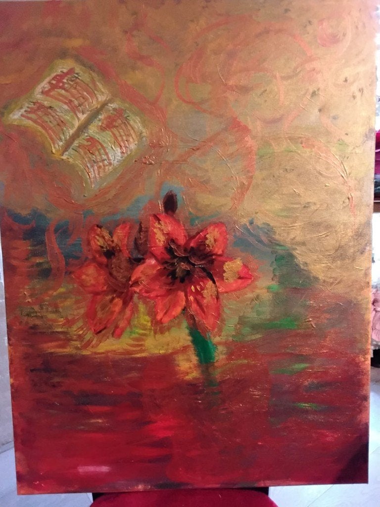 Acrylverf op doek - 60 x 80 cm, Ophalen, Abstract, Acrylverf, Handgeschilderd
