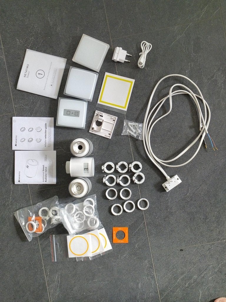 Netatmo thermostaat + 3 radiatorknoppen (2-draads systeem), Verzenden, Gebruikt