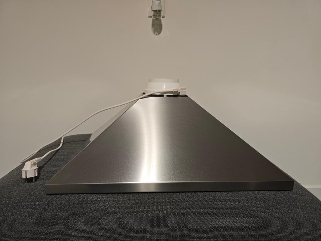Afzuigkap RVS 60cm, Ophalen, Gebruikt, 200 tot 400 m³ per uur, Wandschouwkap