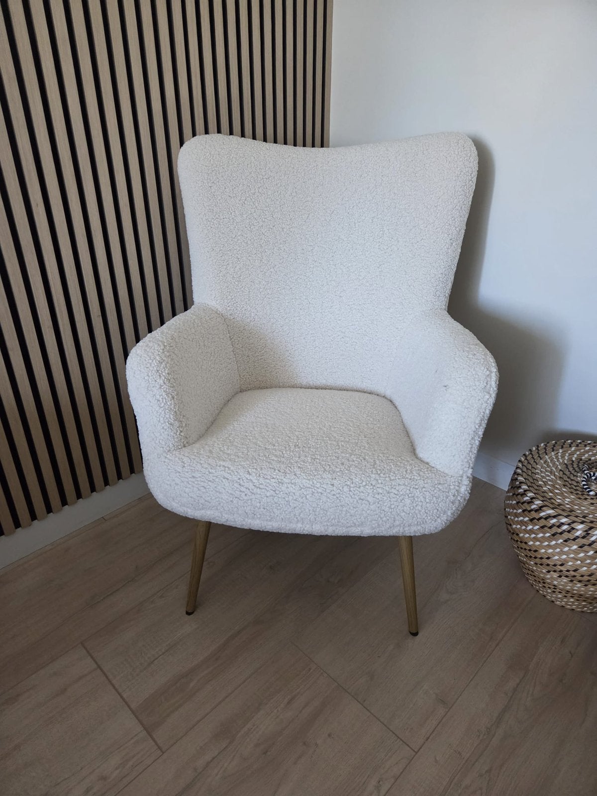 Teddy fauteuil Jysk, Huis en Inrichting, Fauteuils, Ophalen, 75 tot 100 cm, Zo goed als nieuw, Stof