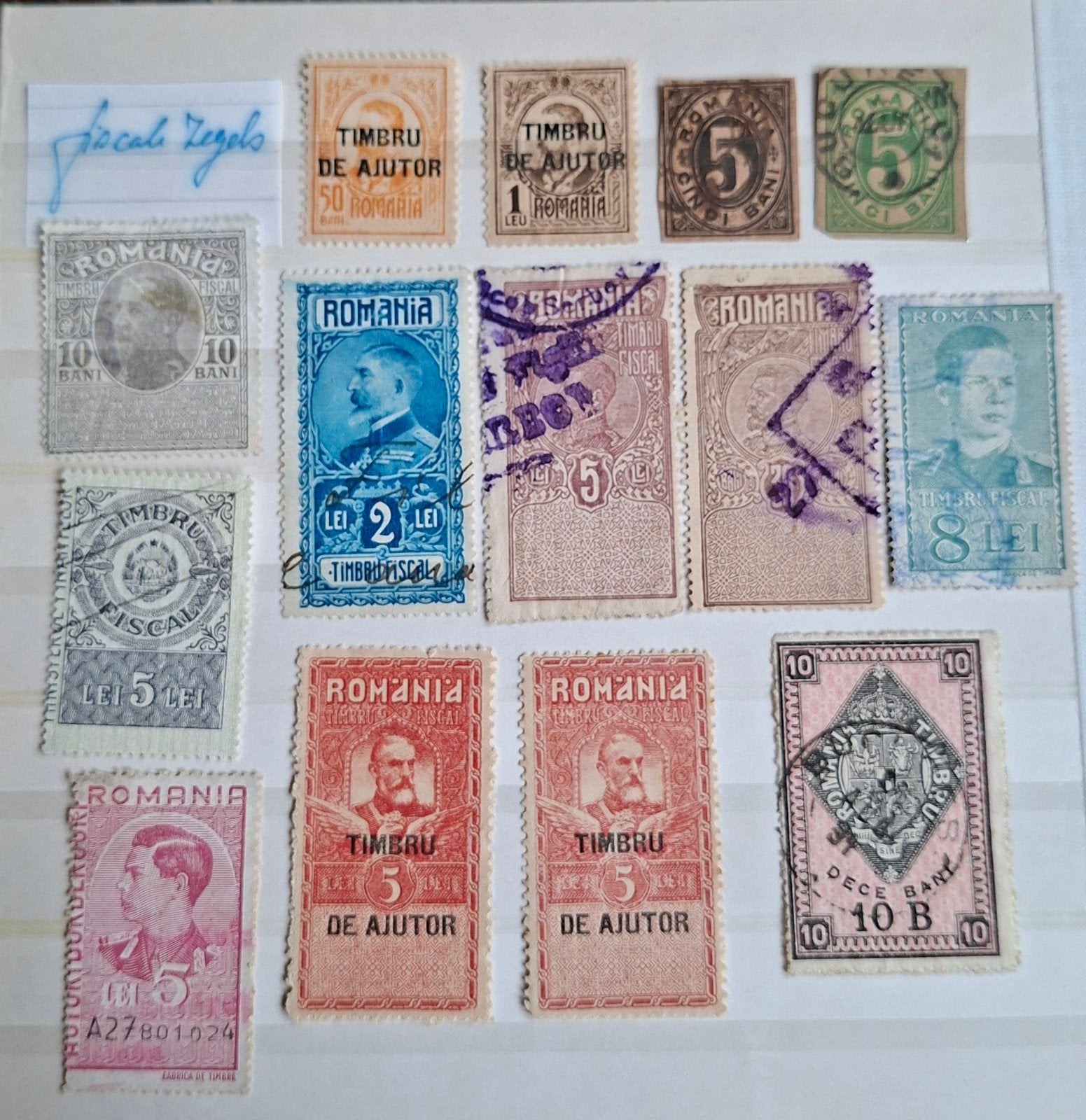 Roemenië,  Fiscale zegels !!, Verzenden, Overige landen