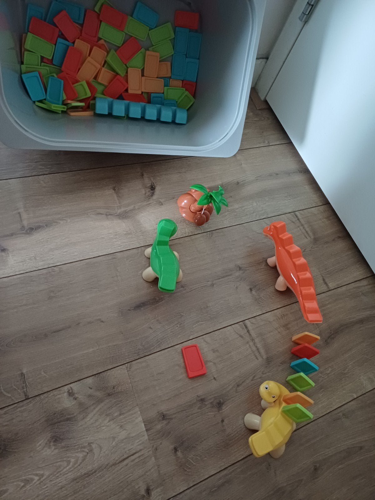 domino dino spel, Ophalen