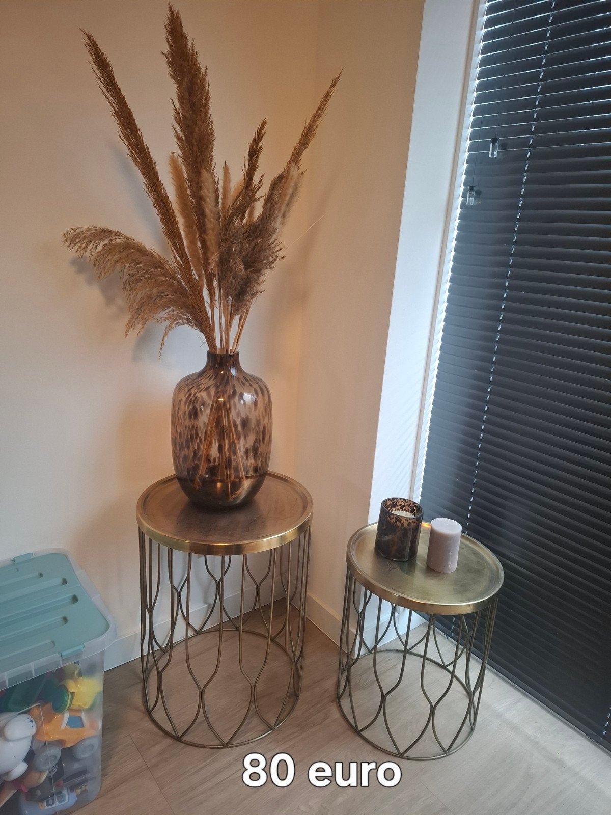 huis decoratie te koop, Ophalen, Gebruikt, Inclusief droogbloemen, Metaal
