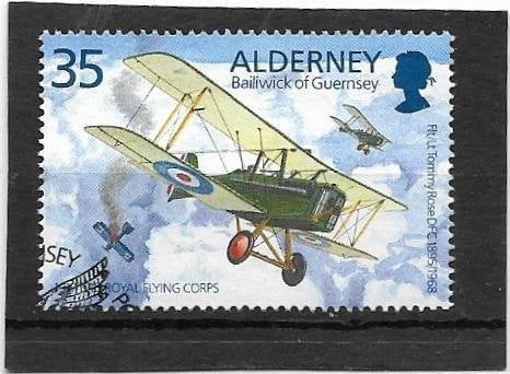 Alderney 1995 Tommy Rose Aviation 35p, Verzenden, Gestempeld