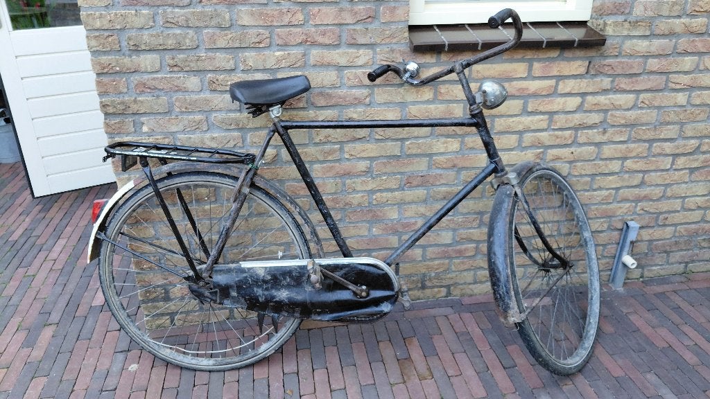 Oude herenfiets, Terugtraprem, Gebruikt, 65 cm of meer, Ophalen