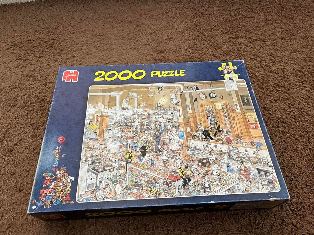 Jan van Haasteren puzzel (de keuken), Hobby en Vrije tijd, Denksport en Puzzels, Ophalen of Verzenden, Meer dan 1500 stukjes, Zo goed als nieuw