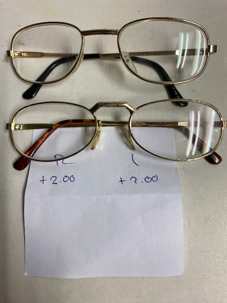 Set van 2 leesbrillen +2.00, Overige merken, Gebruikt, Overige kleuren, Ophalen of Verzenden
