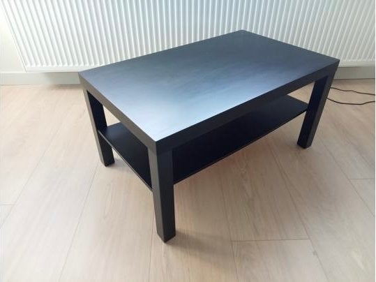 IKEA LACK Salontafel Zwart - ZGAN, Huis en Inrichting, Tafels | Salontafels, Ophalen, 50 tot 100 cm, 50 tot 100 cm, Zo goed als nieuw