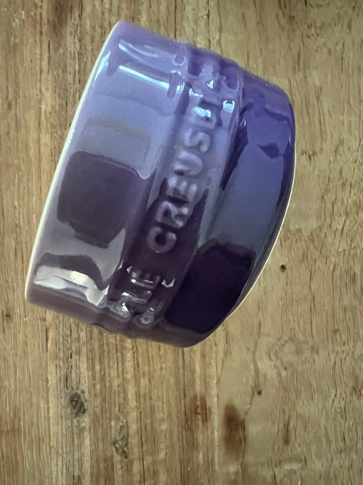 Le Creuset paarse mini-cocotte/ramekin, Le Creuset, Overige typen, Paars, Ophalen of Verzenden