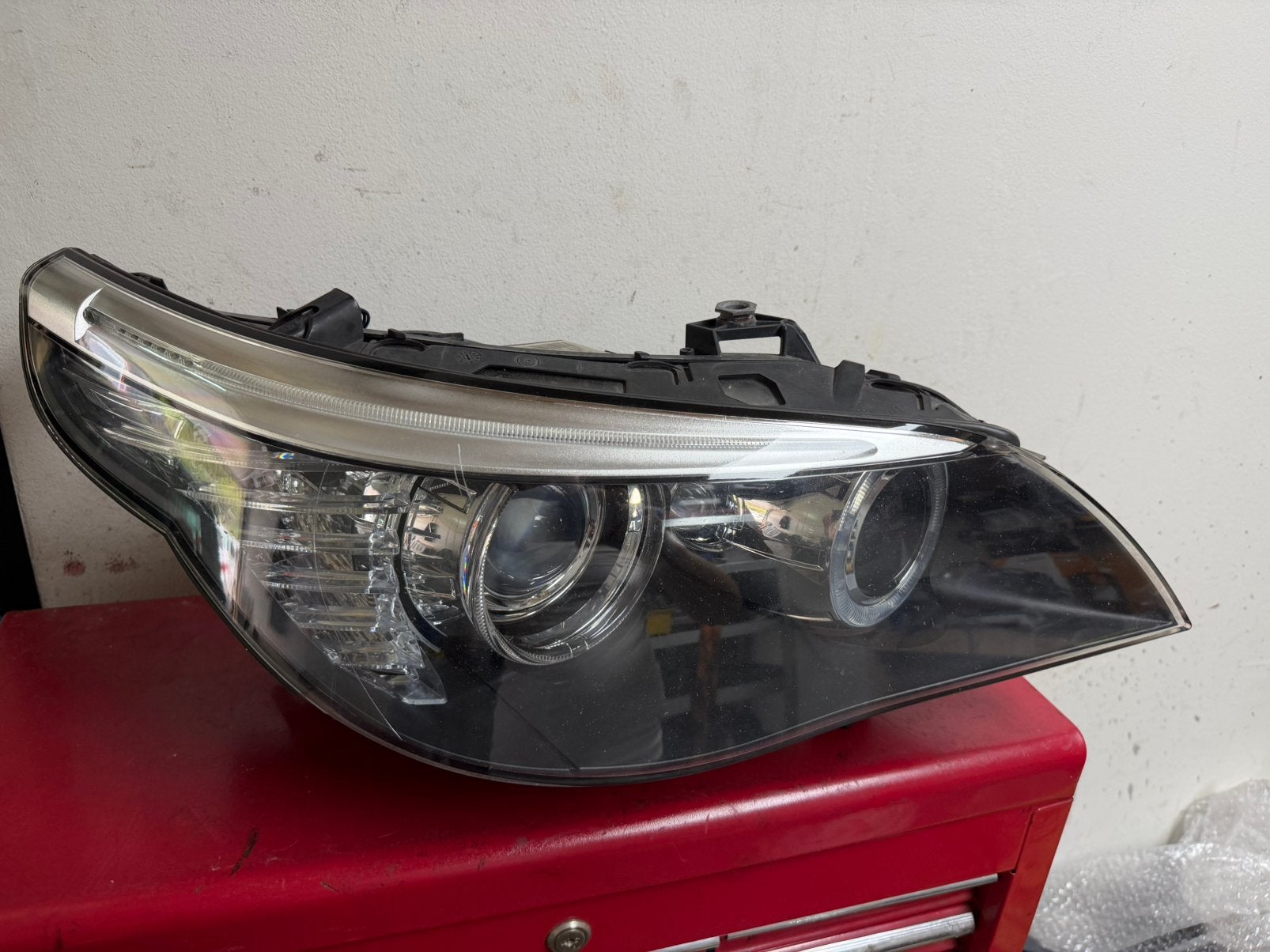 Bmw E60/E61 xenon LCI koplamp rechts, Auto-onderdelen, Ophalen of Verzenden, Gebruikt, BMW