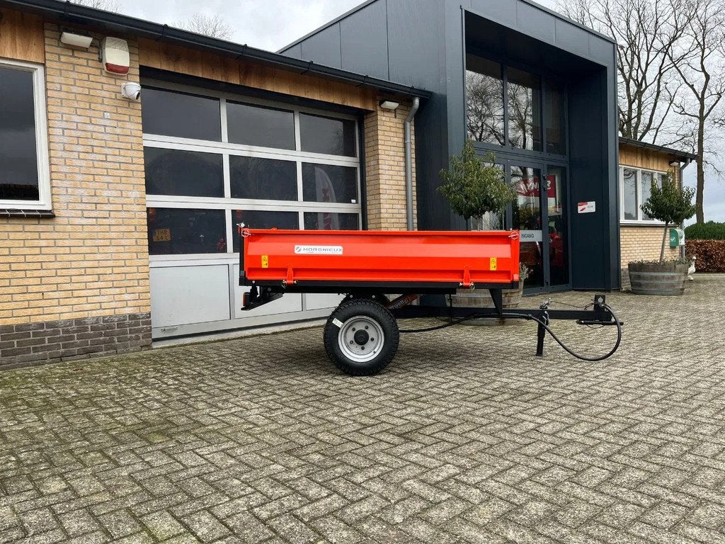 morgnieux demo 1000 kg kieper op brede gazonbanden voor mini, Overige, Grondbewerking