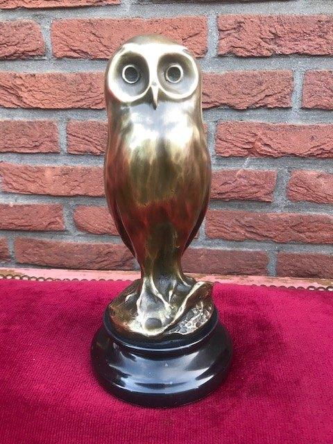 mooie bronzen sculptuur, JONGE UIL, Ophalen of Verzenden, Brons