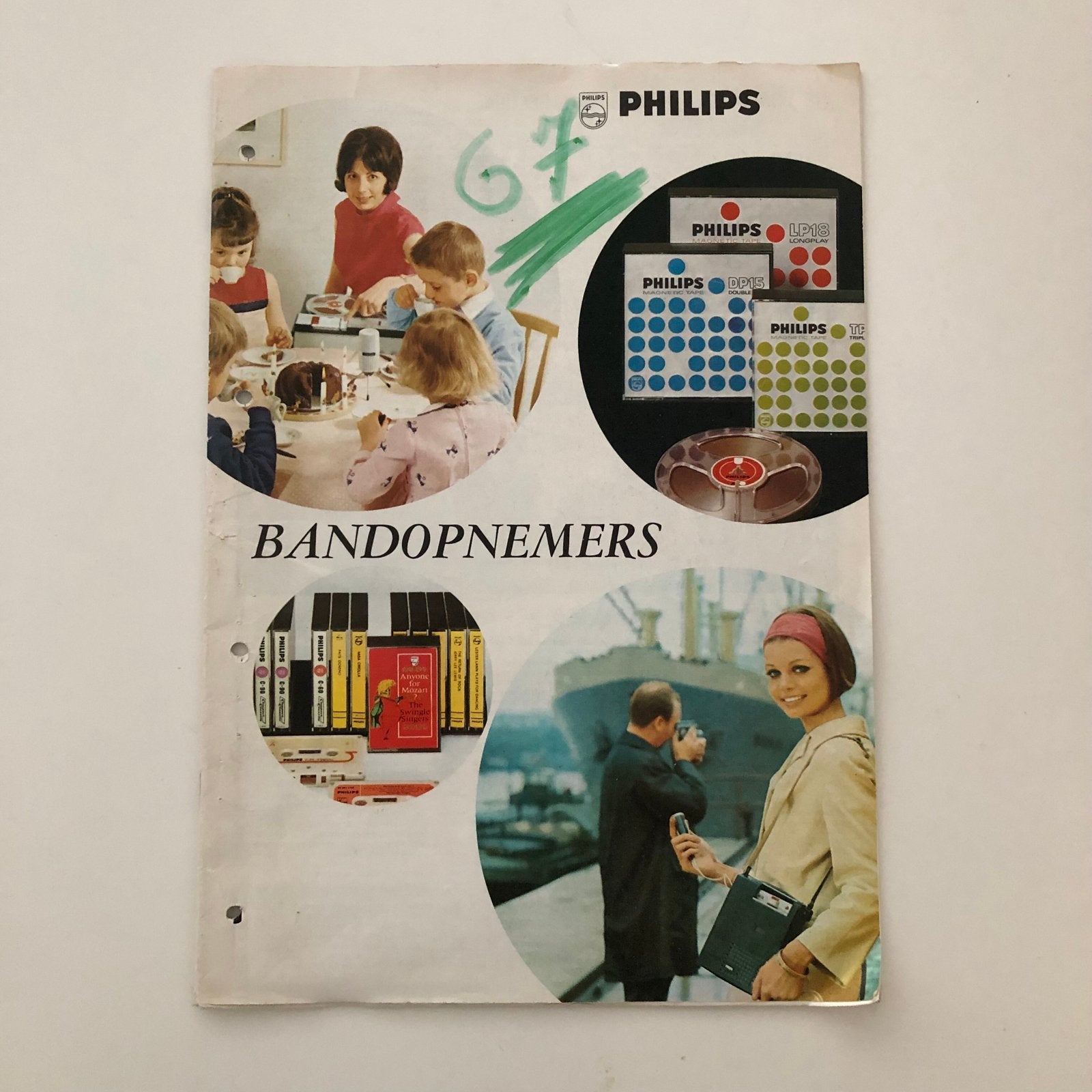 Philips Bandopnemers Catalogus - Vintage Audio Brochure, Audio, Tv en Foto, Bandrecorders, Ophalen of Verzenden, Onderdeel
